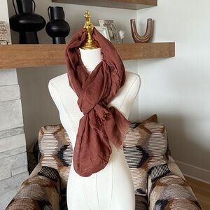 White House Black Market Beautiful Brown Scarf